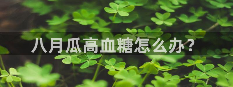 51全网更新最快最全的吃瓜网：八月瓜高血糖怎么办？