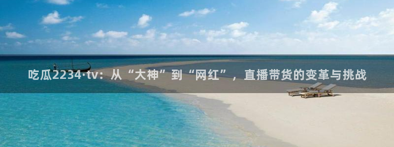 废太子在七零吃瓜看戏：吃瓜2234·tv：从“大神”到“网红”，直播带货的变革与挑战